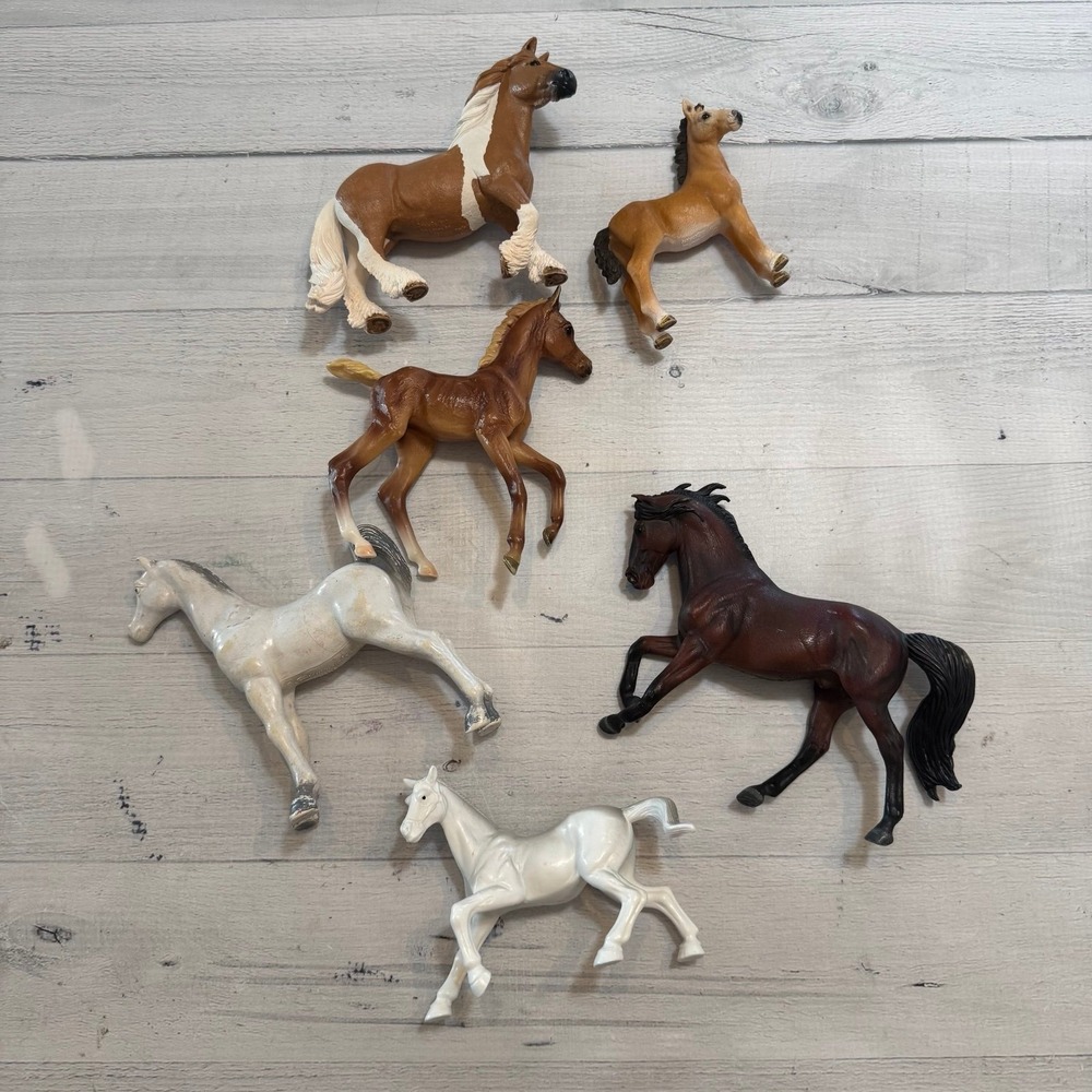Toy horses bundle of 6 Breyer Schleich CollectA Imperial